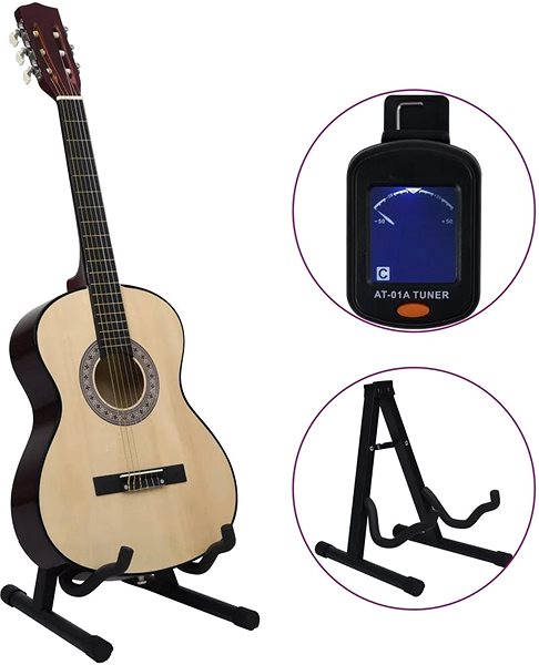 Classical Guitar SHUMEE 4/4 Set Classical Guitar for Beginners Features/technology