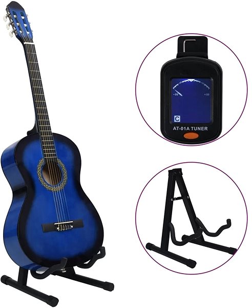 Classical Guitar SHUMEE 4/4 Set Classical Guitar for Beginners Features/technology