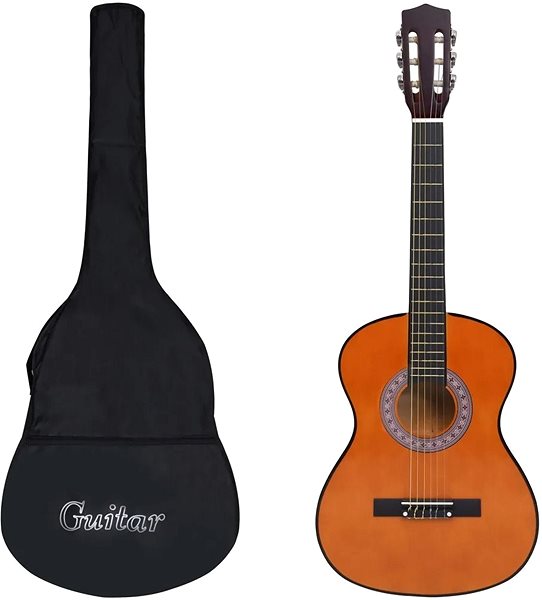 Klasická gitara SHUMEE 3/4 Sada klasická gitara pre deti a začiatočníkov Obsah balenia