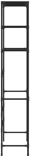 Shelf Shumee 3 tier storage rack over toilet black 53 × 28 × 169 cm ...