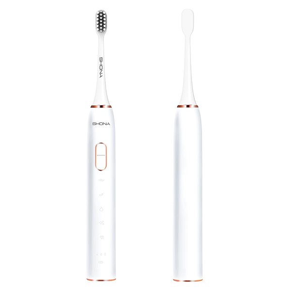 Electric Toothbrush SHONA SONIC PRO white - 15 modes/2 attachments/800 mAh ...