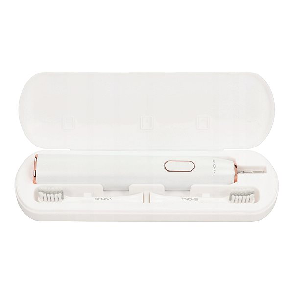 Electric Toothbrush SHONA SONIC PRO white - 15 modes/2 attachments/800 mAh ...