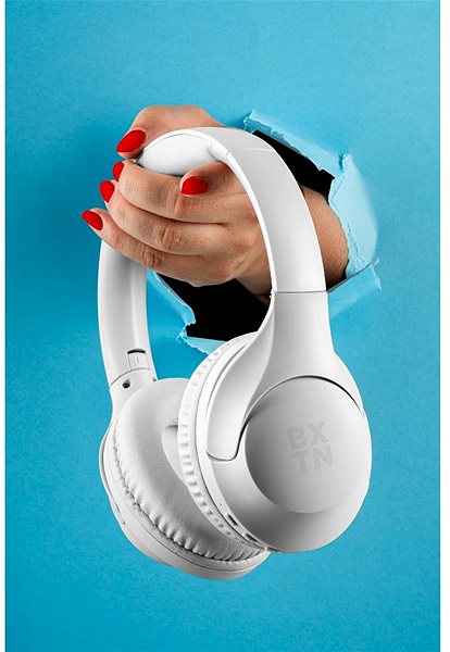 Vezeték nélküli fül-/fejhallgató Buxton BHP 8700, fehér ...
