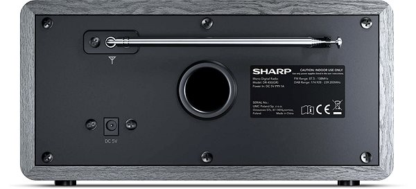 Radio Sharp DR-450 Grey Back page