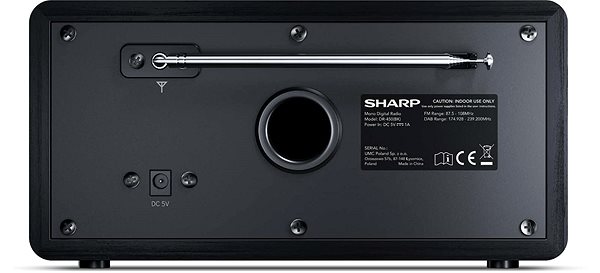 Radio Sharp DR-450BK Back page