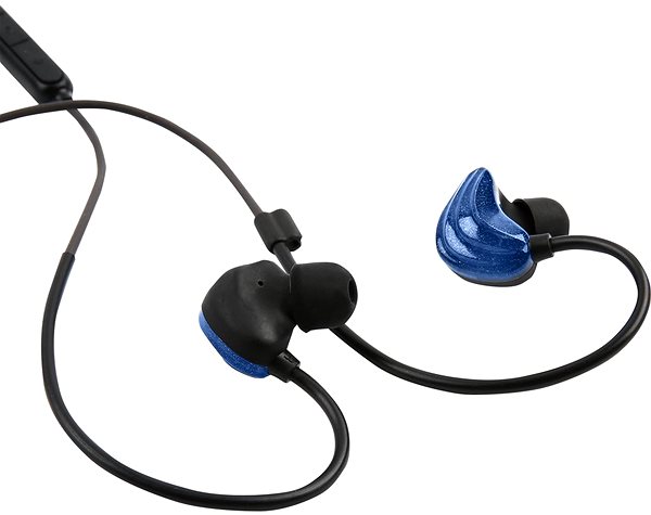 Wireless Headphones Buxton REI-BT 300, BLUE Lateral view