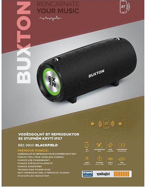 Bluetooth hangszóró Buxton BBS 9900 ...