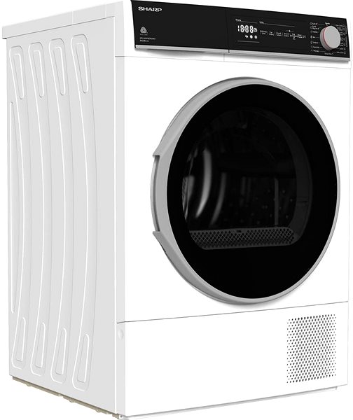 Clothes Dryer SHARP KD NHH8S8GW3 Lateral view