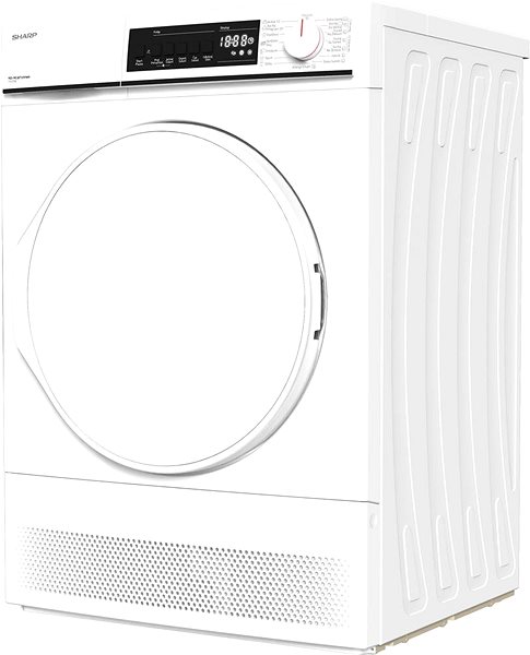 Clothes Dryer SHARP KD NCB7S7PW9 Lateral view