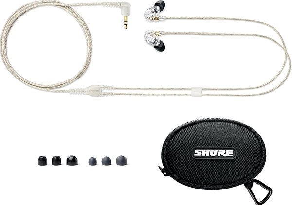 Fej-/fülhallgató Shure SE215-CL-EFS Csomag tartalma