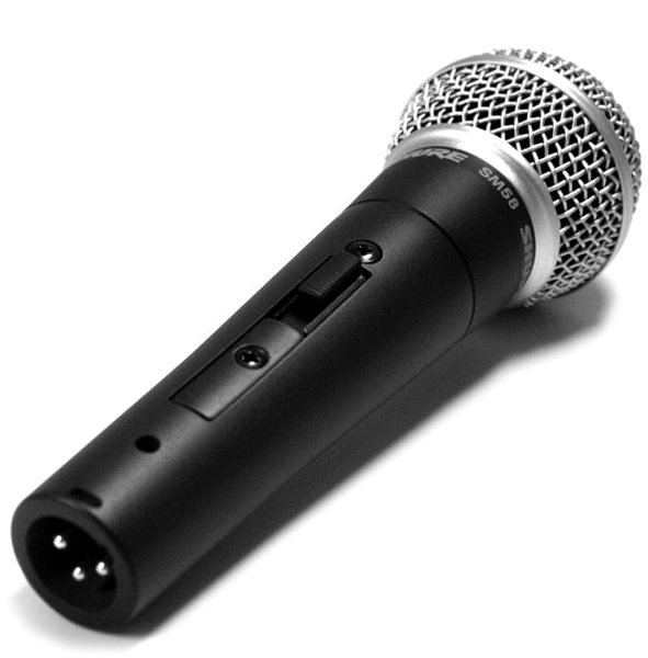 Microphone Shure SM58SE Lateral view