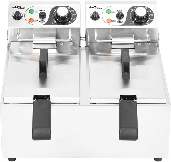 Deep Fryer SHUMEE Double Electric Fryer 12l Screen