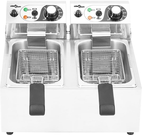 Fritéza SHUMEE Dvojitá elektrická fritéza 12 l Screen