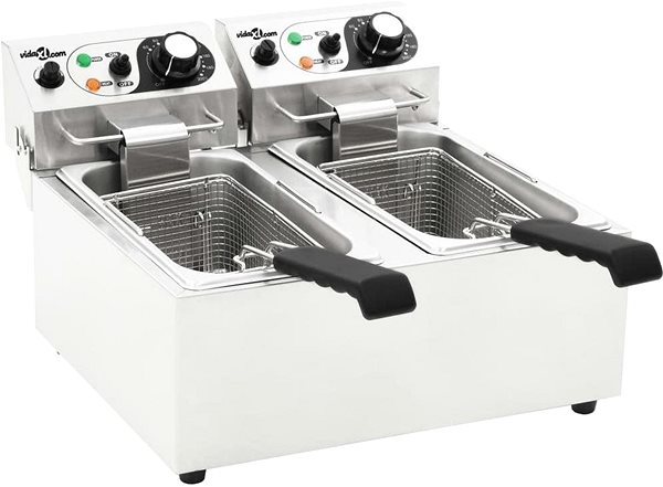 Deep Fryer SHUMEE Double Electric Fryer 12l Lateral view