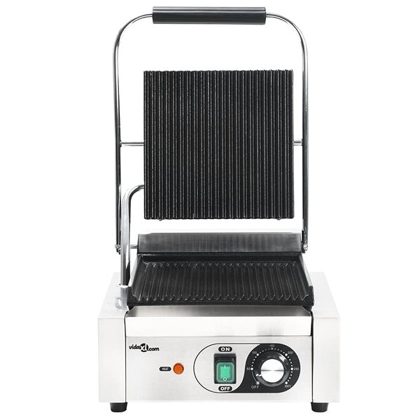 Electric Grill SHUMEE Grooved Grill on Panini 1800 W Screen