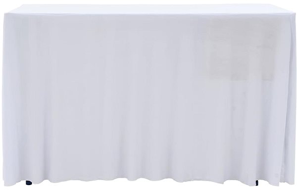 Ubrus Shumee Rautové sukně s řasením 2 ks bílé 120 × 60,5 × 74 cm ...