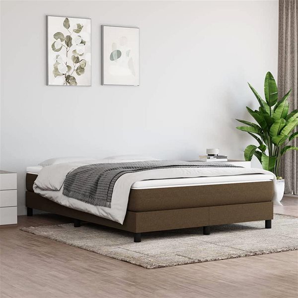 Matrace Shumee Taštičková matrace, textil, tmavě hnědá, 140 × 190 × 20 cm ...