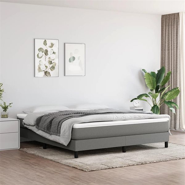 Matrace Shumee Taštičková matrace, textil, tmavě šedá, 180 × 200 × 20 cm ...