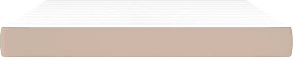 Mattress Shumee Pouch mattress, faux leather, cappuccino, 160 × 200 × 20 cm ...