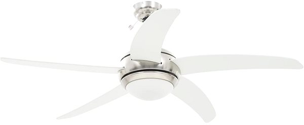 Ventilátor SHUMEE Ozdobný stropný ventilátor so svetlom 128 cm biely ...