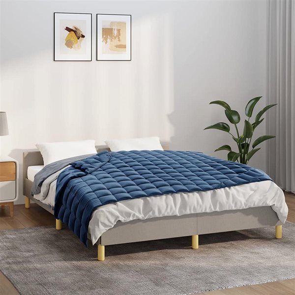 Deka Shumee Záťažová deka modrá 122 × 183 cm 5 kg polyester, 3154847 ...