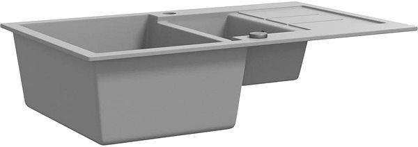 Stainless Steel Sink SHUMEE Kitchen sink double granite grey ...