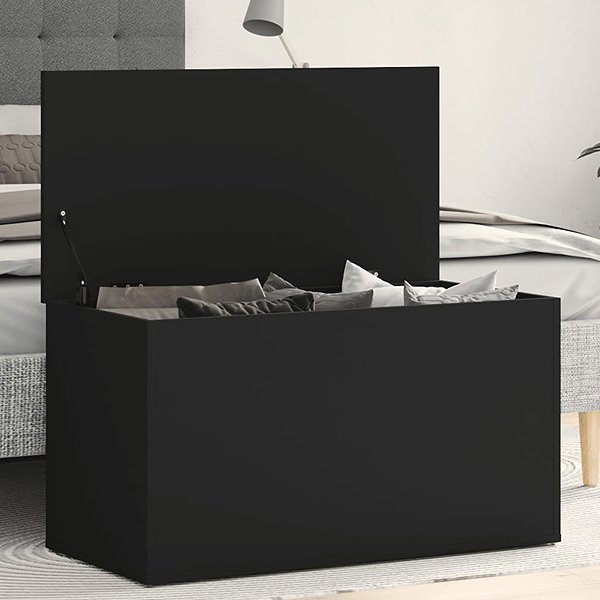 Truhla Shumee Úložná truhla 84 × 42 × 46 cm černá ...