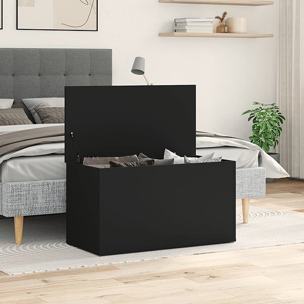 Truhla Shumee Úložná truhla 84 × 42 × 46 cm černá ...