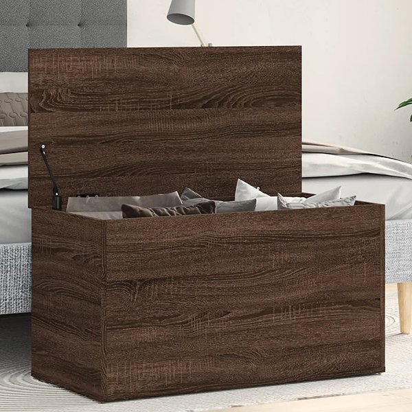 Truhla Shumee Úložná truhla 84 × 42 × 46 cm hnědá dub ...