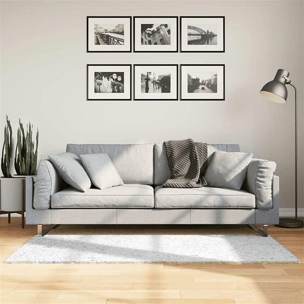 Shumee OVIEDO short-pile rug, grey, 80×150cm .