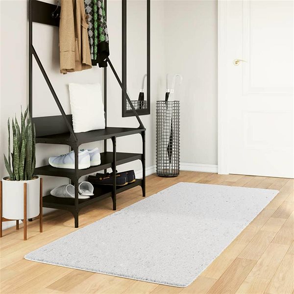 Shumee OVIEDO short pile grey 80×200cm carpet.