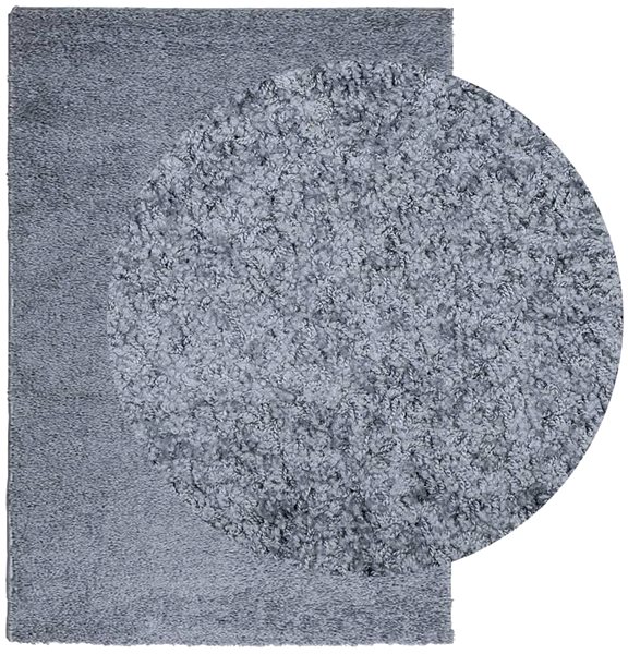 Shumee PAMPLONA modern high-pile rug, blue, 160×230cm.