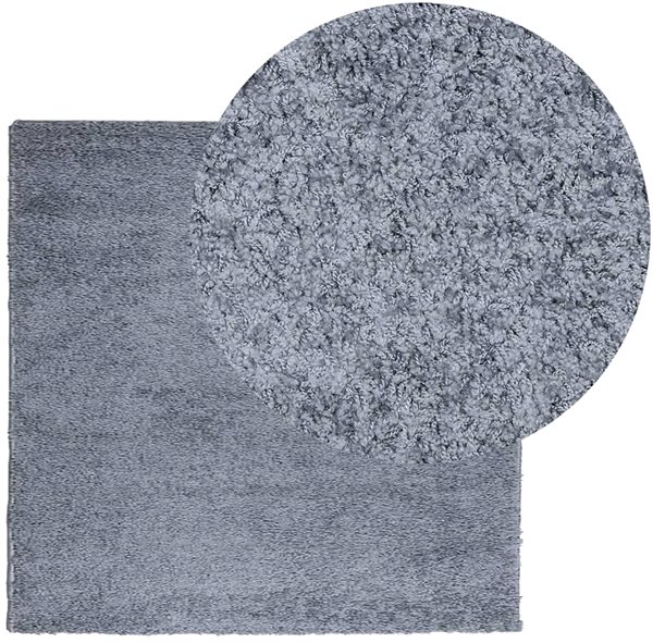 Shumee PAMPLONA modern high-pile rug, blue, 240×240cm