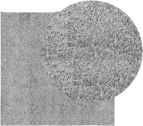 Shumee PAMPLONA high pile rug, modern grey, 240×240cm