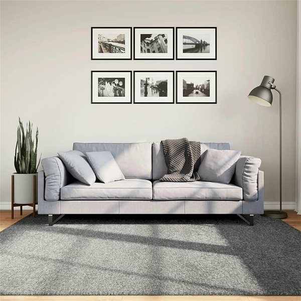 Shumee PAMPLONA high-pile carpet modern green 200×200cm .