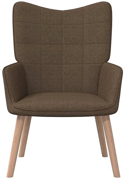 Kreslo Relaxačná stolička hnedá textil, 327922 ...
