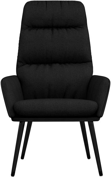 Kreslo Relaxačné kreslo čierne textil, 341125 ...