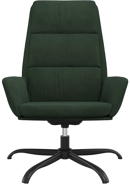 Kreslo Relaxačné kreslo tmavo zelené zamat, 341409 ...