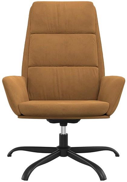 Kreslo Relaxačné kreslo hnedé zamat, 341415 ...