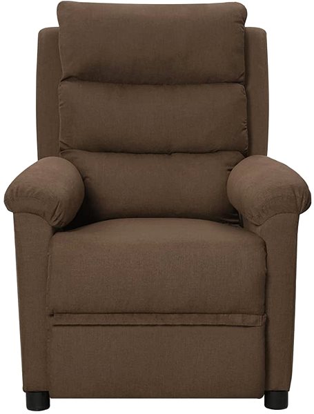Kreslo Polohovacie kreslo hnedé textil, 342343 ...