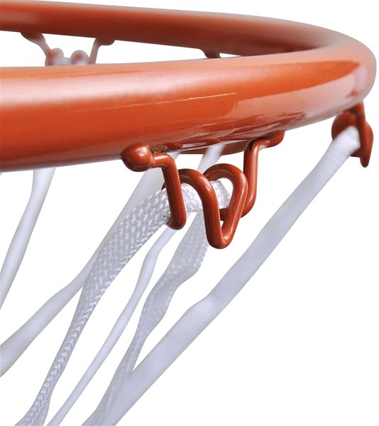Basketbalový kôš Shumee Súprava basketbalovej obrúčky so sieťkou oranžová 45 cm ...