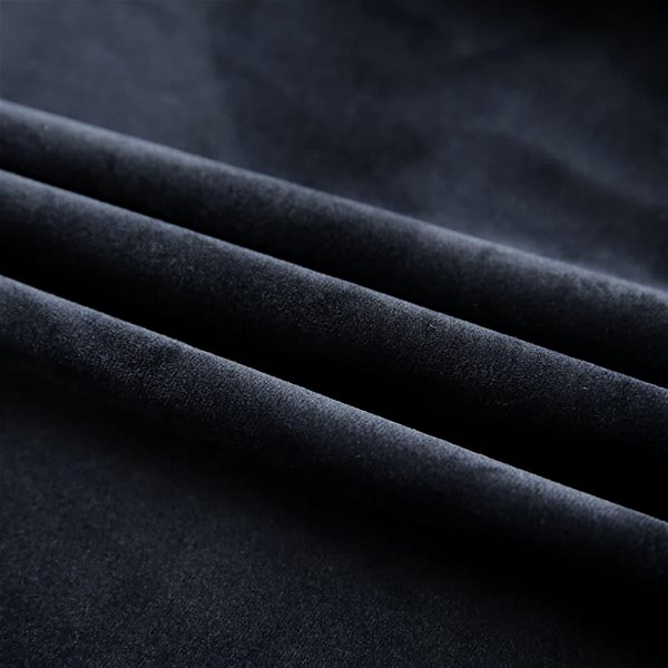 Záves SHUMEE Zatemňovací záves s háčikmi, 290 × 245 cm, zamat čierny ...
