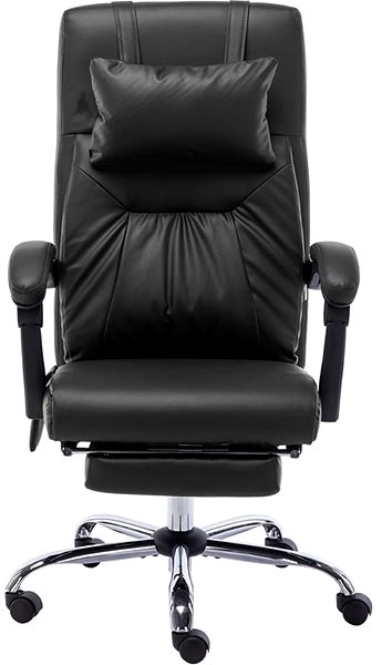 Office Armchair Shumee Massage chair black with footrest ...