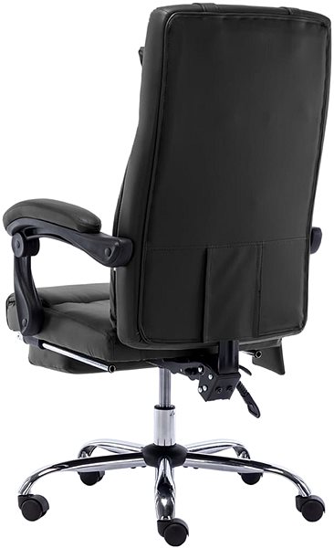 Office Armchair Shumee Massage chair black with footrest ...