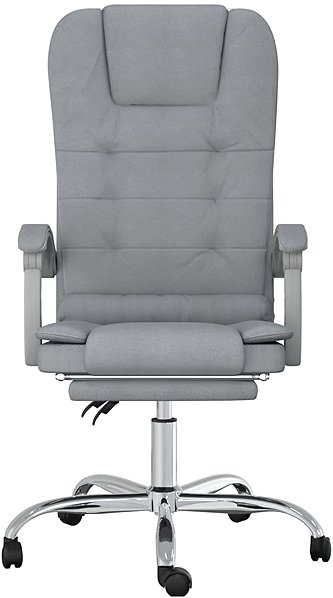 Office Armchair Shumee Massage reclining chair light grey ...