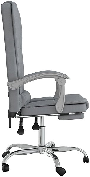 Office Armchair Shumee Massage reclining chair light grey ...