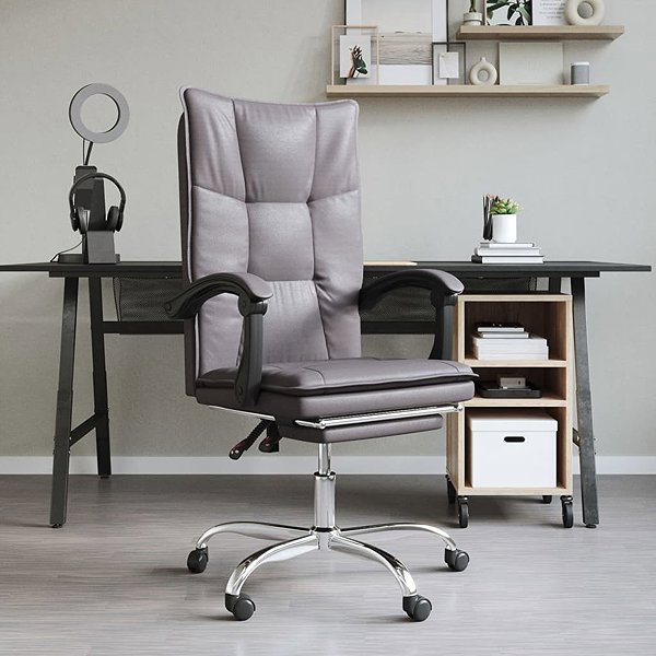 Office Armchair Shumee Reclining chair grey ...