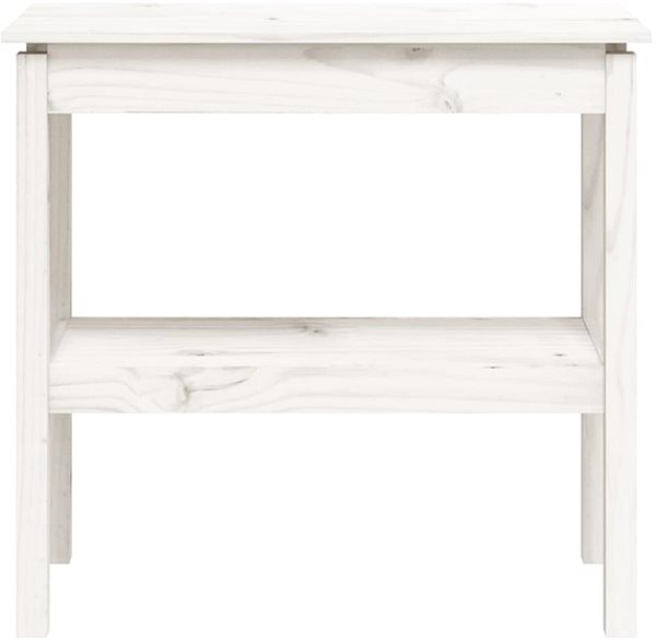 Konzolový stolík SHUMEE Konzolový stolík, biely, 80 × 40 × 75 cm ...