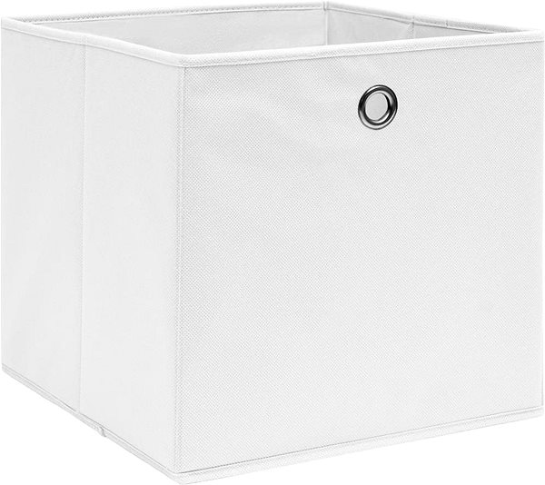 Úložný box Shumee Úložné boxy 4 ks netkaná textília 28 × 28 × 28 cm biele ...