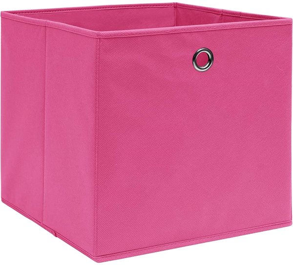 Úložný box Shumee Úložné boxy 10 ks netkaná textília 28 × 28 × 28 cm ružové ...